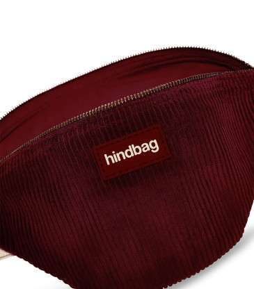 Sac banane Olivia velours bordeaux