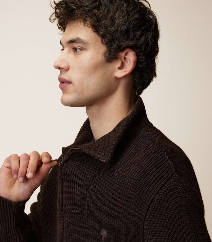 Pull Ardenne chocolat