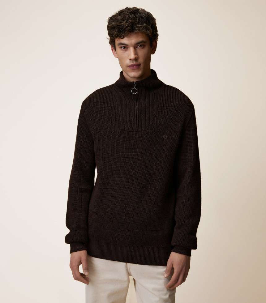 Pull Ardenne chocolat