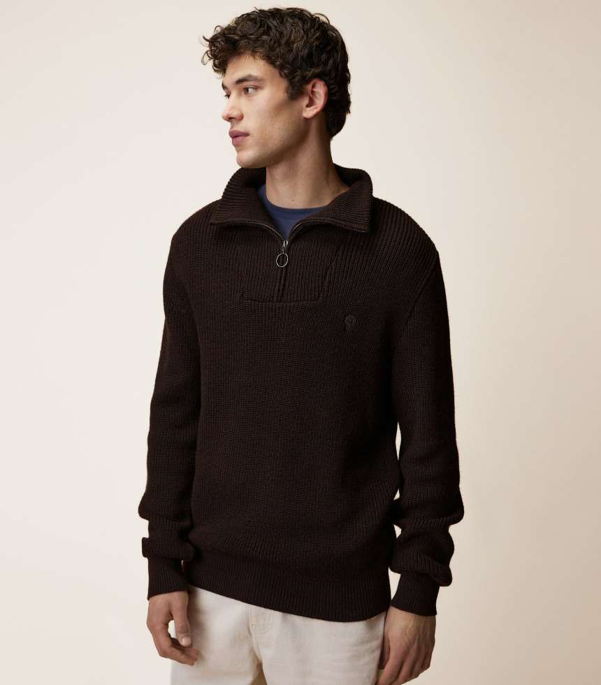 Pull Ardenne chocolat