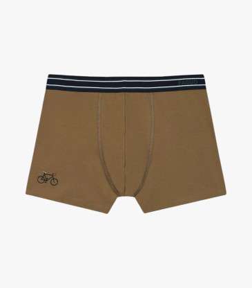 Trio de boxers kaki et camel