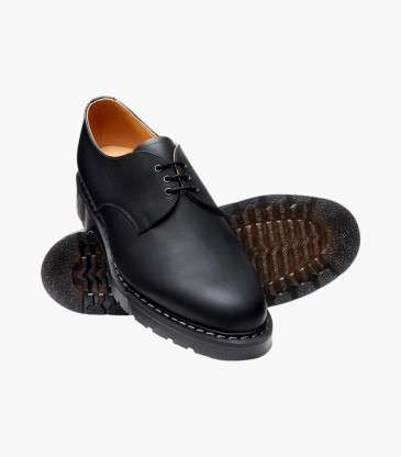 Chaussures Gibson 3 œillets cuir gras noir