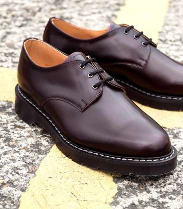 Chaussures Gibson 3 œillets bordeaux rub-off