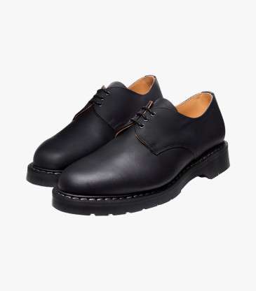 Chaussures Gibson 3 œillets cuir gras noir
