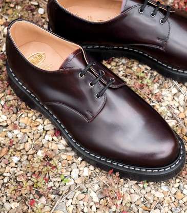 Chaussures Gibson 3 œillets bordeaux rub-off