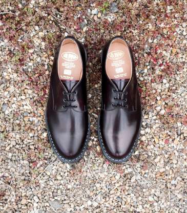 Chaussures Gibson 3 œillets bordeaux rub-off