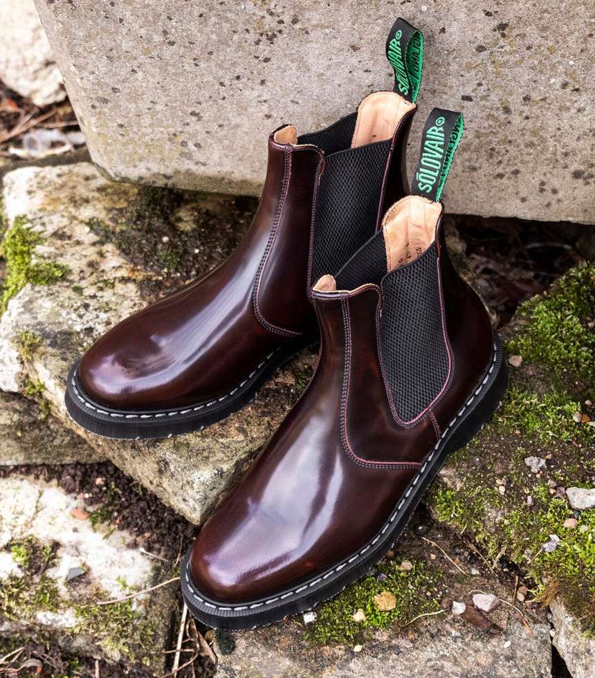 Dealer Boots burgundy rub-off