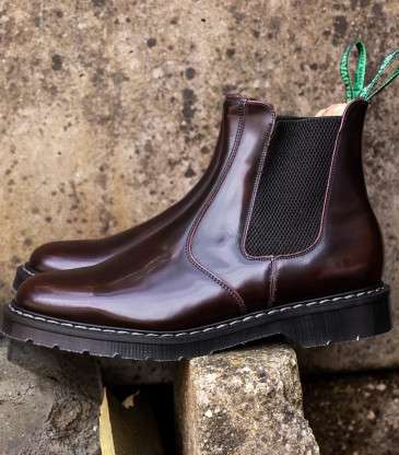 Dealer Boots burgundy rub-off