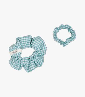 Chouchou grand vichy vert