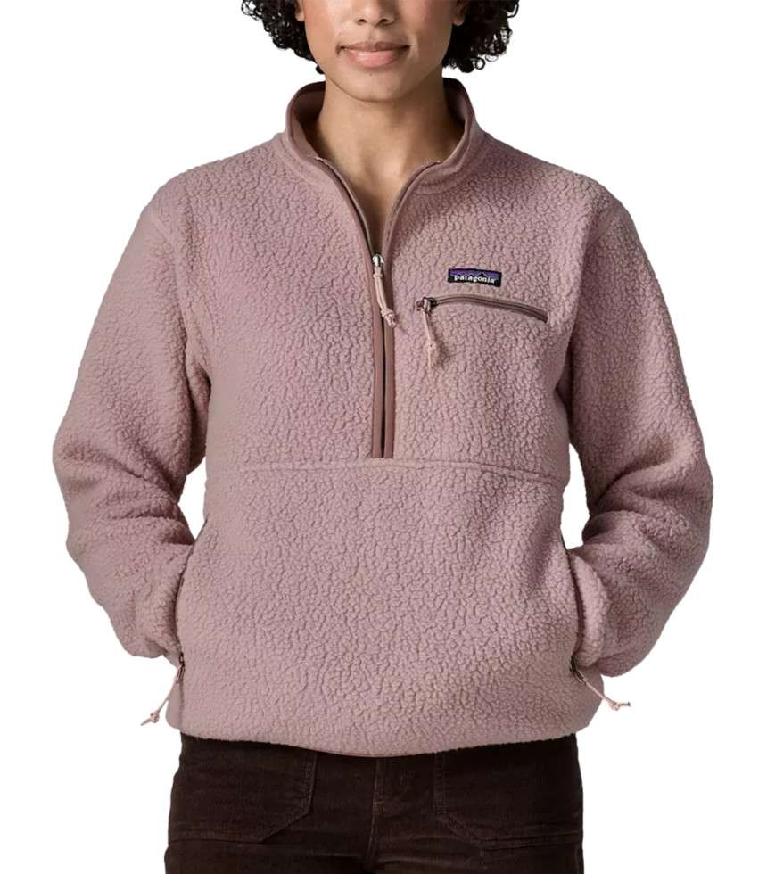 Veste Retro Pile Marsupial mauve