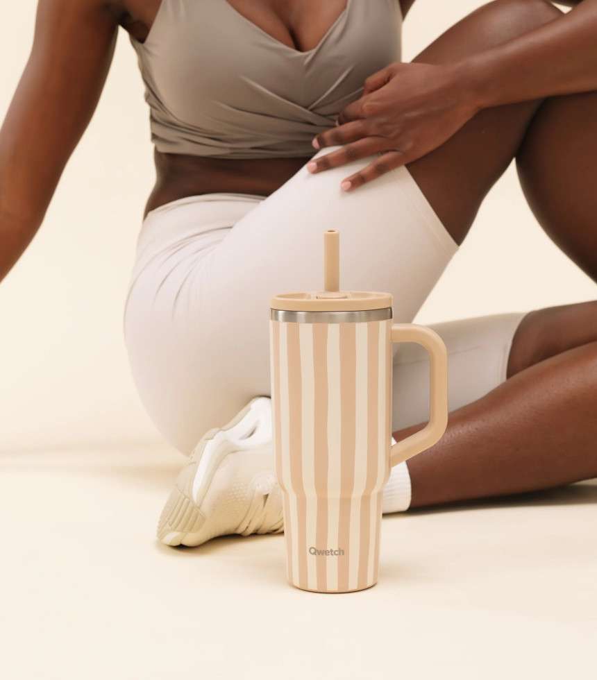 Mug isotherme avec anse Allure lin 900 ml