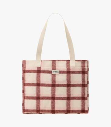 Sac cabas Claude tartan rose