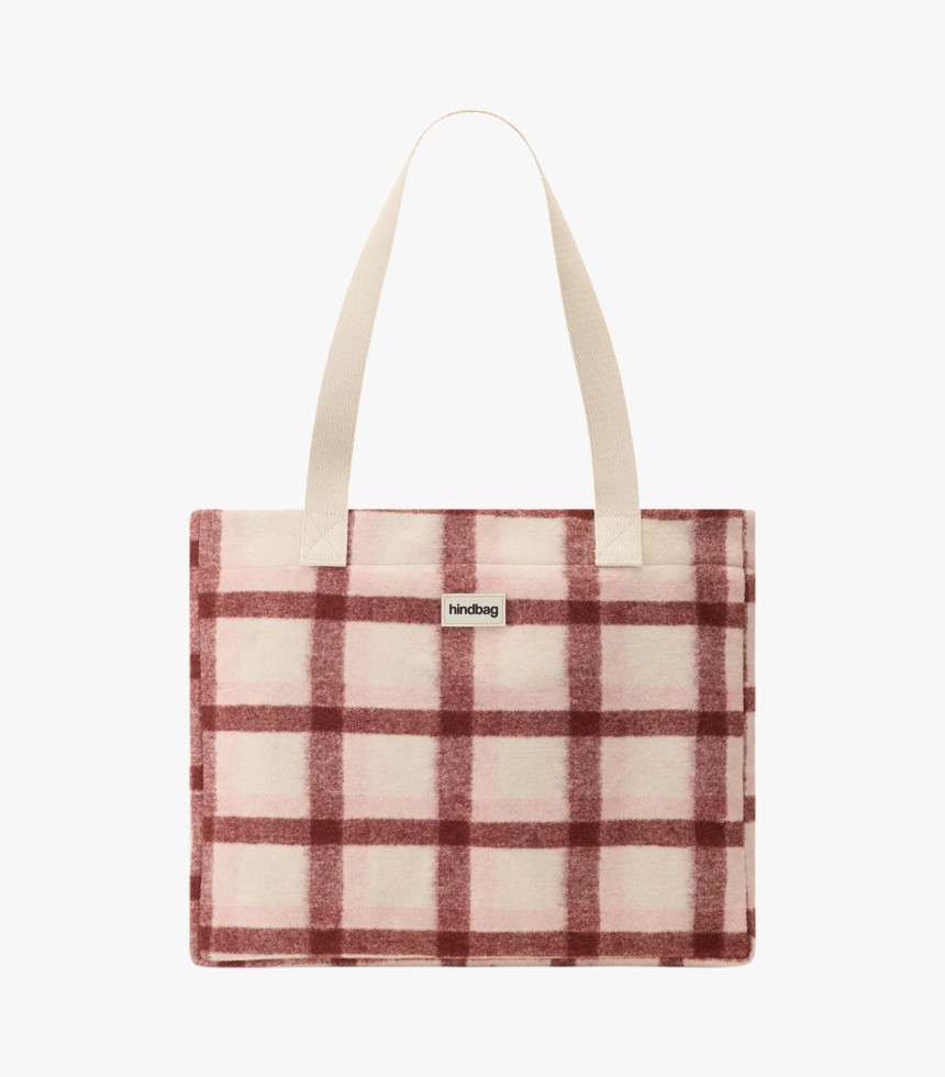 Sac cabas Claude tartan rose