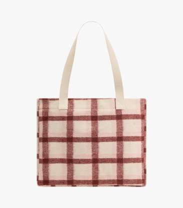 Sac cabas Claude tartan rose