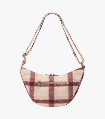 Sac banane Andrea tartan rose