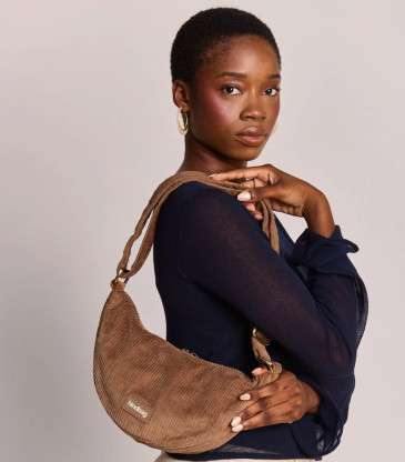 Sac banane Andrea velours macchiato