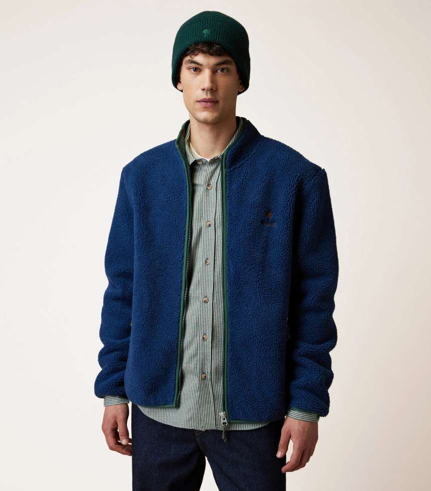 Veste polaire Senonche bleu foncé