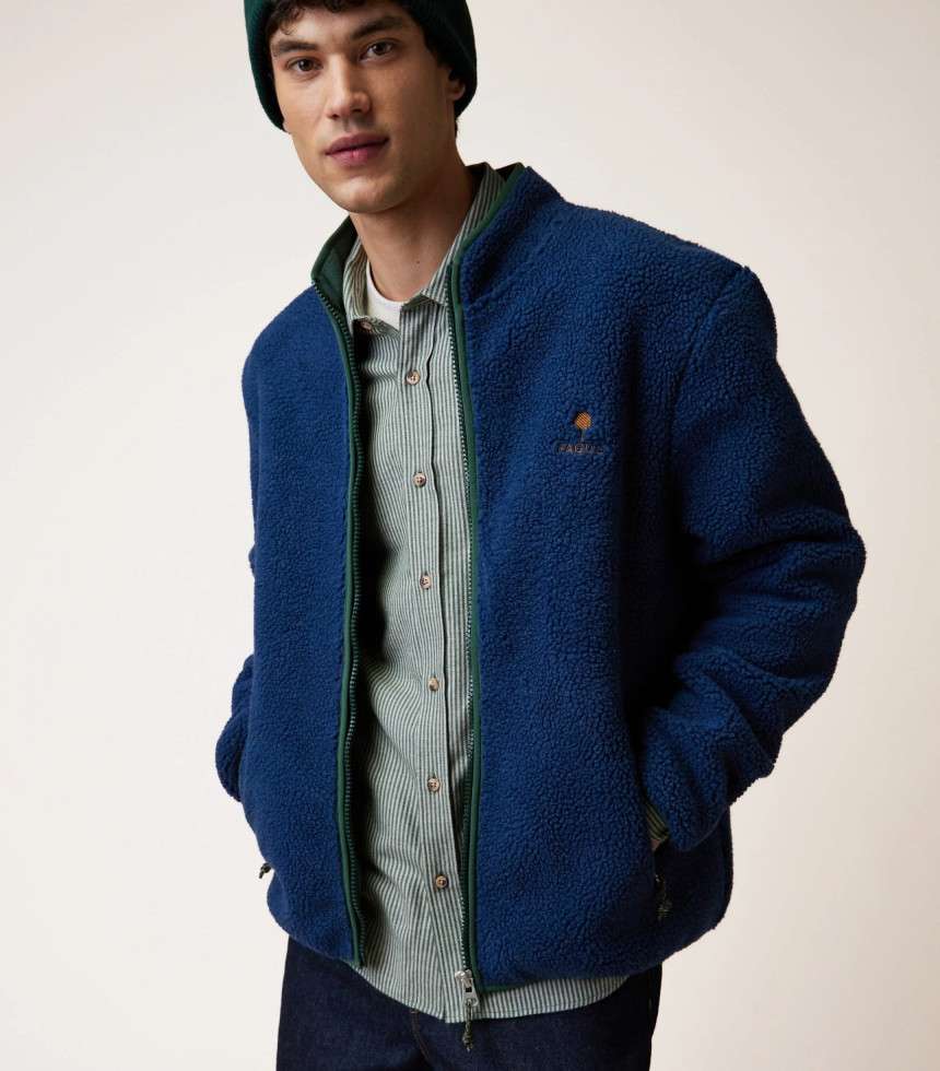 Veste polaire Senonche bleu foncé