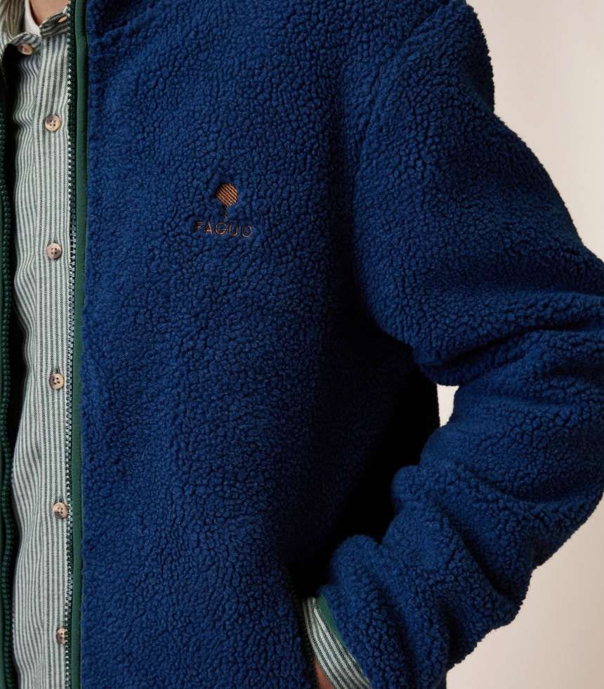 Veste polaire Senonche bleu foncé