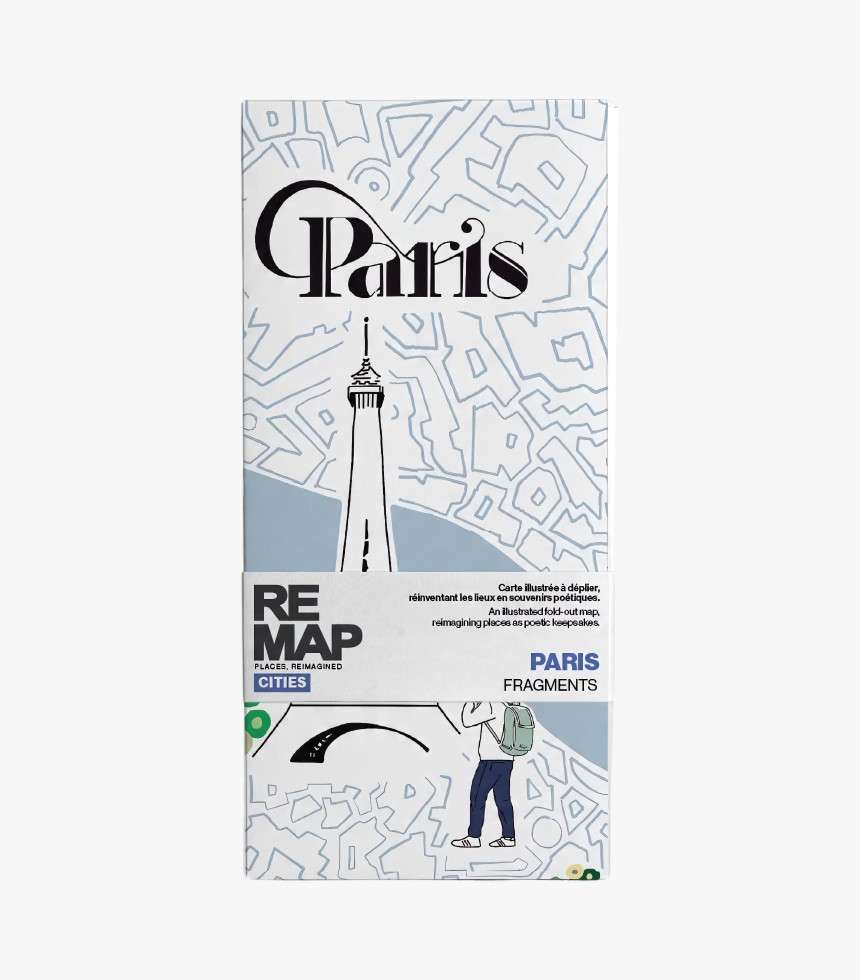 Carte géographique Paris Fragments