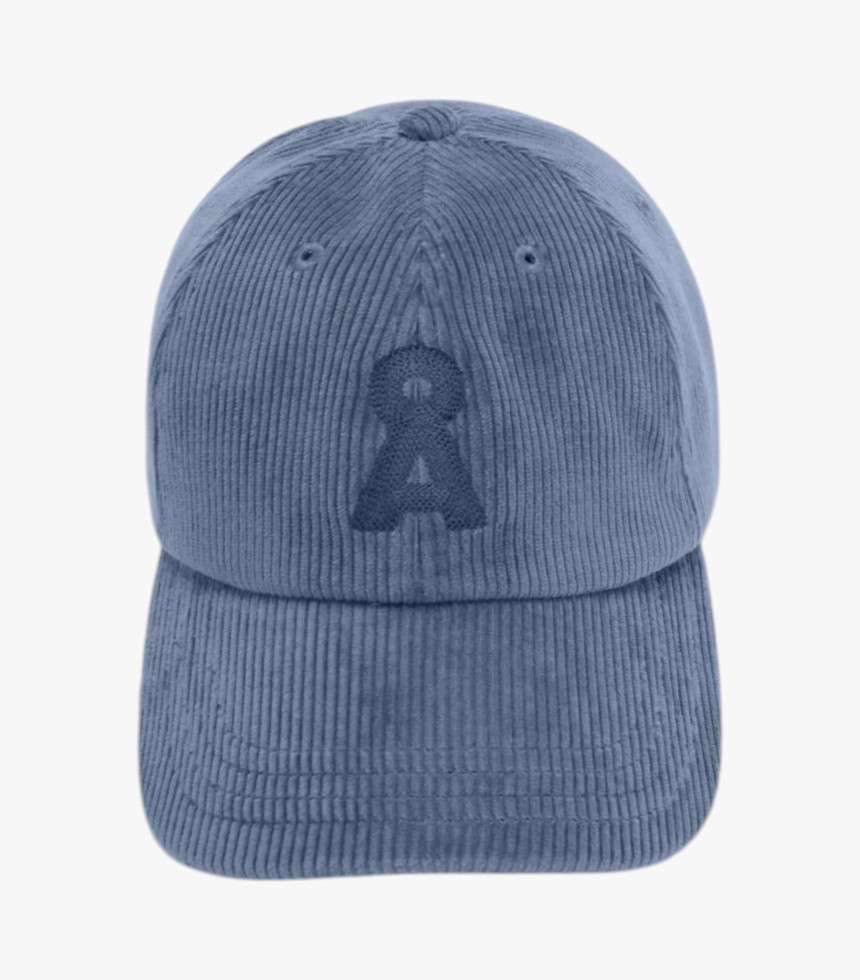 Casquette Yenaas velours côtelé bleu