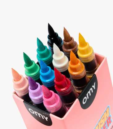 Feutres acryliques Brush Power 12 couleurs