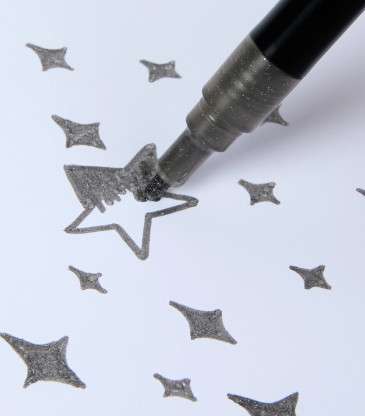 Feutres glitter