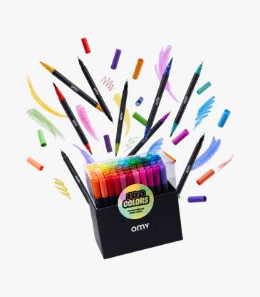 Box 100 feutres double pointe