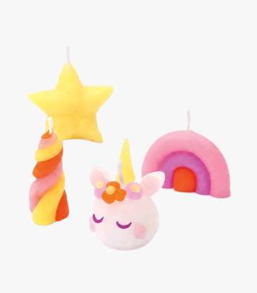 Kit bougies à modeler licorne