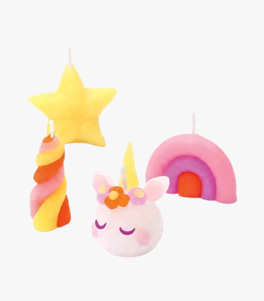 Kit bougies à modeler licorne