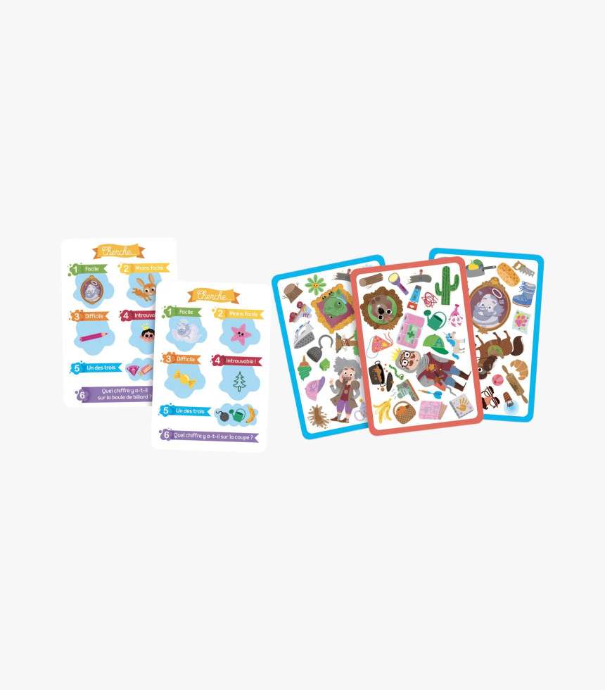 Jeu de cartes Cherche et trouve le bazar