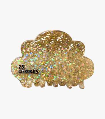 Pince nuage paillettes or