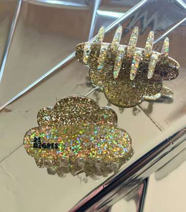 Pince nuage paillettes or