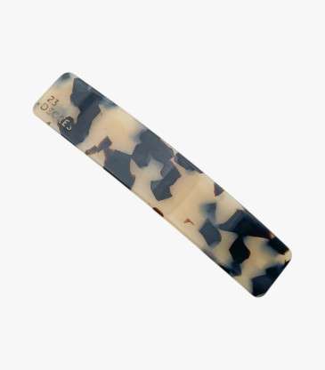 Barrette clic-clac beige 9 cm