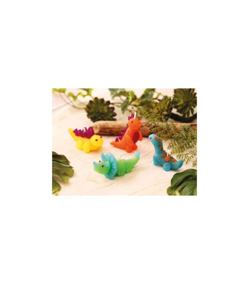 Kit bougies à modeler Dinosaures