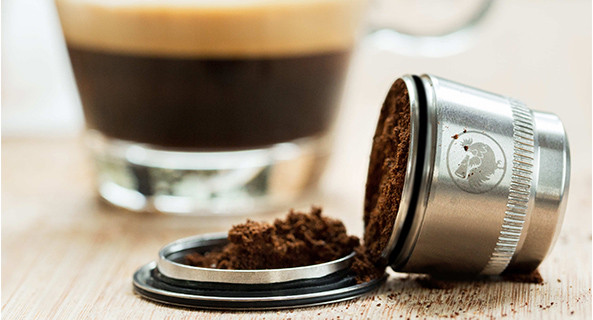 Reusable Nespresso coffee capsule